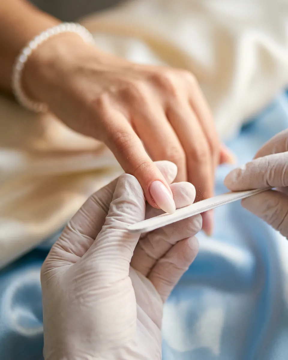 A single nail being repaired